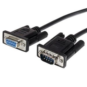 (まとめ) StarTech RS-232Cストレートケーブル 2m D-Sub 9ピン(オス)-D-Sub 9ピン(メス) ブラック MXT1002MBK1本 【×10セット】