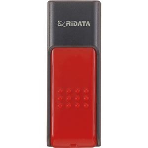 (まとめ) RiDATA ラベル付USBメモリー32GB ブラック/レッド RDA-ID50U032GBK/RD 1個 【×10セット】