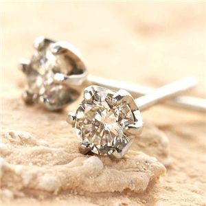 Pt900 0.1ctダイヤモンドピアス プラチナ