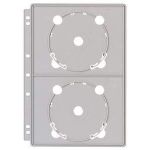 (まとめ) ライオン事務器 CDポケットバインダー追加用ポケット A4 2・3・4穴 両面4ポケット CD-P4 1枚 【×30セット】