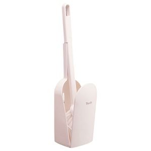 (まとめ) オーエ スリフト トイレケース ブラシ付 ホワイト 1個  【×30セット】