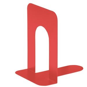 (まとめ) TANOSEE ブックエンド T型 特大 コーラルレッド 1組（2枚）  【×30セット】
