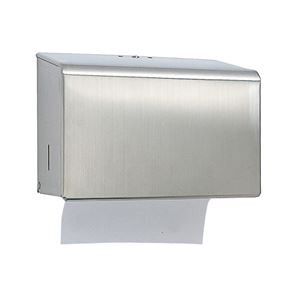 ペーパータオルボックス/建築金物 【収納枚数：約400枚】 H200×W294×D141mm スタンダード 〔業務用 建材 建築金具〕