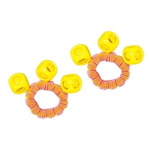 （まとめ）りんりんリストバンド 黄 【×10個セット】