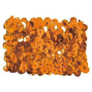 （まとめ）メタリックリストバンド オレンジ 【×10個セット】