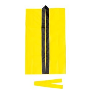 （まとめ）ライト不織布ロングハッピ Jサイズ（約80cm） 黄 【×10個セット】