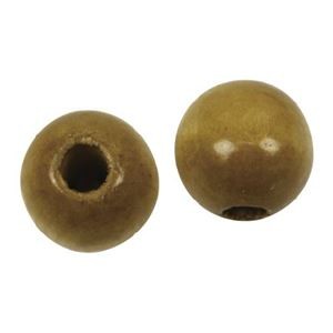 （まとめ）ウッドビーズ18mm 8個入り【×30セット】