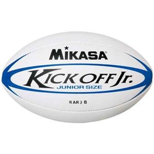MIKASA（ミカサ）ラグビー ジュニアラグビーボール3号 ホワイト×ブルー 【RARJB】