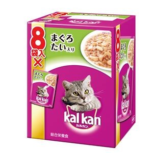 〔まとめ〕 キャットフード ペットフード カルカン パウチ 1歳から まぐろとたい 70g 8袋パック 20セット 猫用品 ペット用品【代引不可】