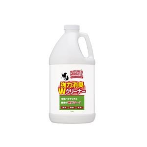 （まとめ）ネイチャーズ・ミラクル 強力消臭Wクリーナー 1.89L（ペット用品）【×4セット】