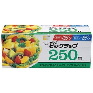 （まとめ）リケンファブロ ビッグラップ250 30cm×250m（×5セット）