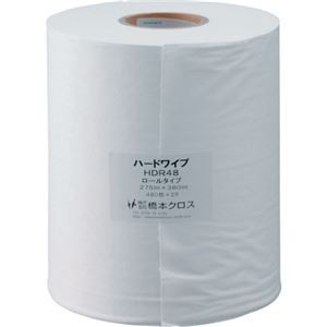 橋本クロス ハードワイプ ロール275×380mm HDR48 1箱（2巻）