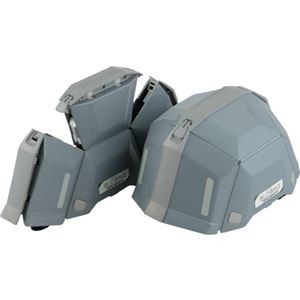 トーヨーセフティー 防災用折りたたみヘルメット BLOOM2 グレー NO.101-GY 1個