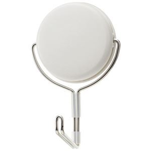 （まとめ）TANOSEE 強力マグネットフック10kg ホワイト 1パック（3個）【×2セット】
