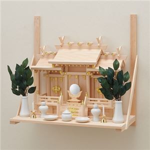 （まとめ）フィットポスト 神具セット 1セット【×2セット】