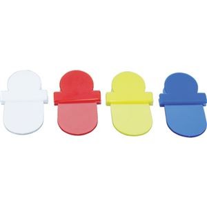 （まとめ）TRUSCO 親子札 無地 黄 TOFD00-Y 1箱（10組）【×2セット】