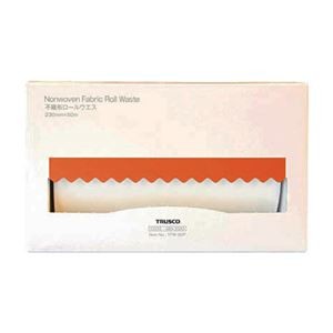 （まとめ）TRUSCO 不織布ロールウエス230mm×50m ポップアップボックス TFW-50P 1箱【×2セット】