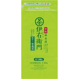 （まとめ）宇治の露製茶 伊右衛門徳用抹茶入り玄米茶 500g 1袋【×5セット】【代引不可】