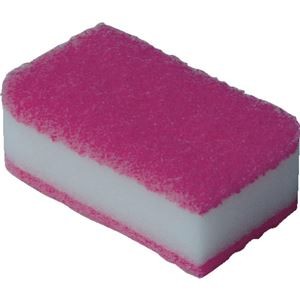 （まとめ）TRUSCO 抗菌ソフトスポンジ ピンクKSS-P-10 1袋（10個）【×5セット】