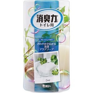 （まとめ）エステー トイレの消臭力 アクアソープ400ml 1セット（5個）【×5セット】