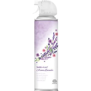 （まとめ）アース製薬 トイレのスッキーリエア！アロマラベンダー 350ml 1セット（3本）【×5セット】