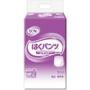 （まとめ）リブドゥコーポレーション リフレはくパンツ レギュラー LL 1パック（16枚）【×5セット】