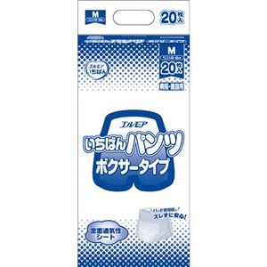 （まとめ）カミ商事 エルモア いちばん パンツボクサータイプ M 1パック（20枚）【×5セット】