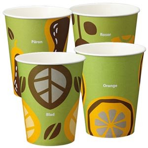 （まとめ）TANOSEE 紙コップNostalgi 275ml（9オンス）1パック（100個）【×10セット】