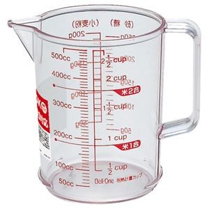 （まとめ）アスベル 耐熱計量カップ R-500 520ml 1個【×10セット】