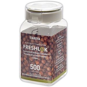 （まとめ）タケヤ化学工業 TAKEYAフレッシュロック 角型 500ml 1個【×10セット】