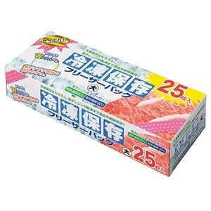 （まとめ）大日産業 保存袋 大 クリアFC-Z25 1パック（25枚）【×10セット】
