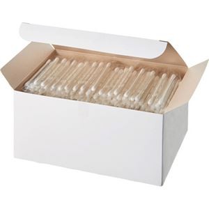 （まとめ）サンリツ 紙軸綿棒 個包装バラ 1パック（400本）【×10セット】