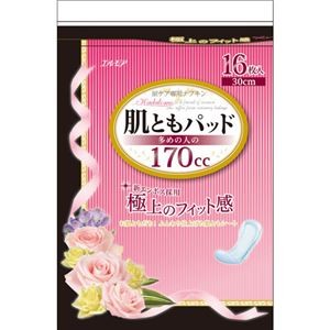 （まとめ）カミ商事 肌ともパッド 170cc 1パック（16枚）【×10セット】