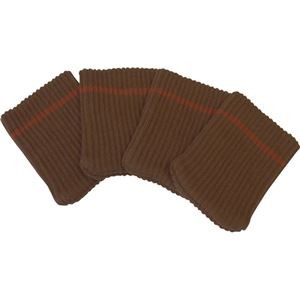 （まとめ）旭電機化成キズつきにくいテーブル脚カバー ブラウン AIC-02-BR 1パック（4個）【×10セット】