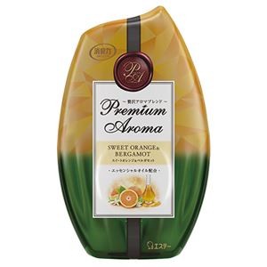 （まとめ）エステー お部屋の消臭力 PremiumAroma スイートオレンジ＆ベルガモット 400ml 1個【×10セット】