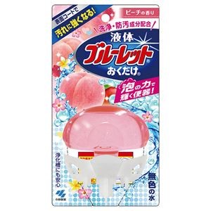 （まとめ）小林製薬 液体ブルーレットおくだけピーチの香り 本体 70ml 1個【×10セット】