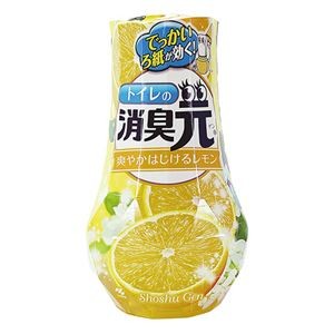 （まとめ）小林製薬 トイレの消臭元爽やかはじけるレモン 400ml 1個【×10セット】