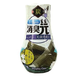 （まとめ）小林製薬 トイレの消臭元心がなごむ炭の香り 400ml 1個【×10セット】