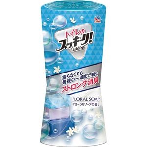 （まとめ）アース製薬 トイレのスッキーリ！フローラルソープ 400ml 1個【×10セット】