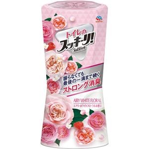 （まとめ）アース製薬 トイレのスッキーリ！エアリーホワイトフローラル 400ml 1個【×10セット】