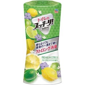 （まとめ）アース製薬 トイレのスッキーリ！プレミアムシトラス 400ml 1個【×10セット】