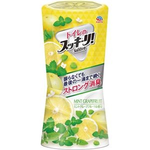 （まとめ）アース製薬 トイレのスッキーリ！ミントグレープフルーツ 400ml 1個【×10セット】
