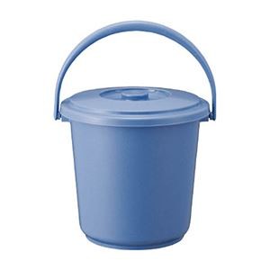 （まとめ）TRUSCO PPバケツ（本体のみ）ブルー 13L TPPB-13 1個（フタ別売）【×10セット】