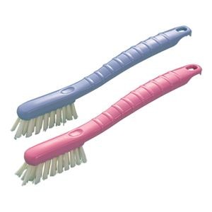 （まとめ）アズマ工業 シューズブラシ 2色 1パック（2本：各色 1本）【×10セット】