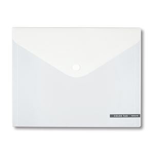 （まとめ）コクヨ ホックケース（カラータグ）Bi-COLOR L（長3封筒・パンフレット）透明 CTクケ-C5330T 1枚【×20セット】