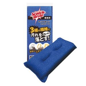 （まとめ）3M スコッチ・ブライト ネットスポンジNo.9400 ブルー 1個【×20セット】