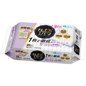 （まとめ）大王製紙 エリエール キレキラ！クリーンフローラルの香り つめかえ用 1パック（20枚）【×20セット】