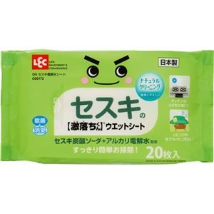 （まとめ）レック セスキ電解水シート C00172 1パック（20枚）【×20セット】