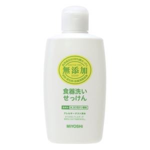 （まとめ）ミヨシ石鹸 無添加食器洗いせっけん 本体370ml 1本【×20セット】