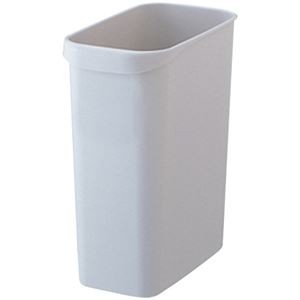 （まとめ）TANOSEE くず入れ 角型 8Lグレー 1個【×20セット】